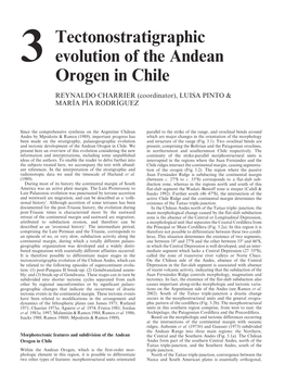 3 Tectonostratigraphic Evolution of the Andean Orogen in Chile