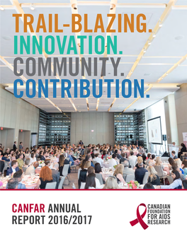 Canfar Annual Report 2016/2017 Our Mission