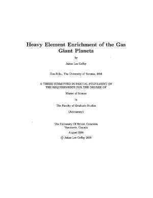 Heavy Element Enrichment of the Gas Giant Planets By