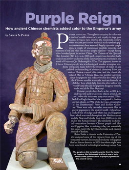 Purple Reign: How Ancient Chinese Chemists Added Color to the Emperor's Army