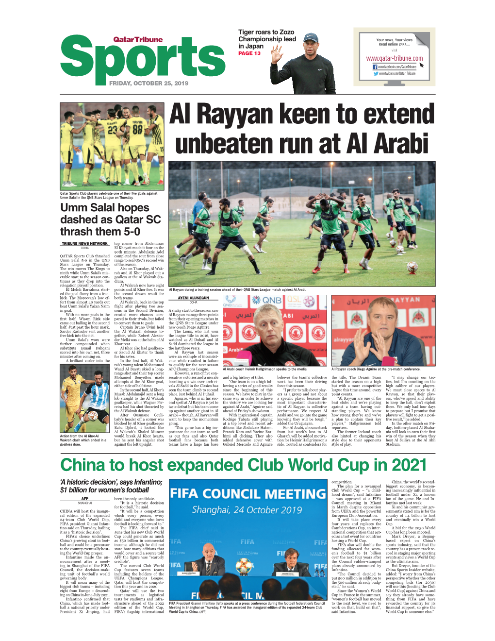 Al Rayyan Keen to Extend Unbeaten Run at Al Arabi