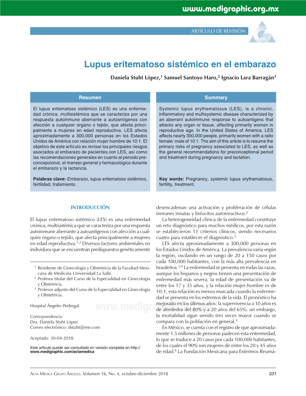 Lupus Eritematoso Sistémico En El Embarazo