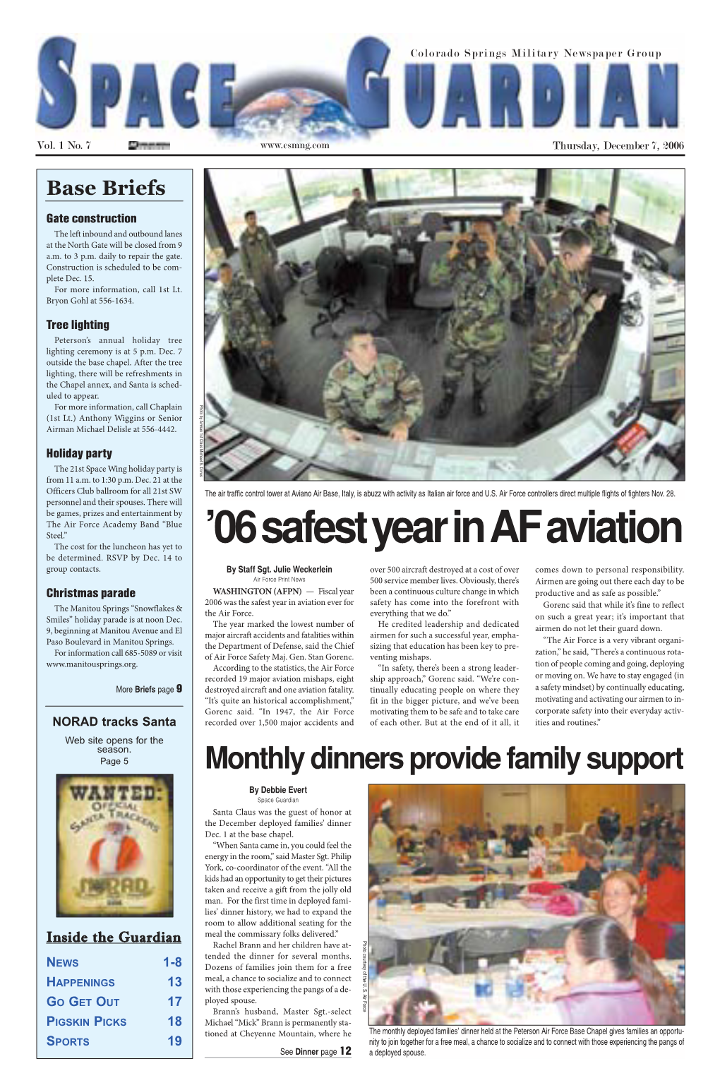 '06 Safest Year in AF Aviation