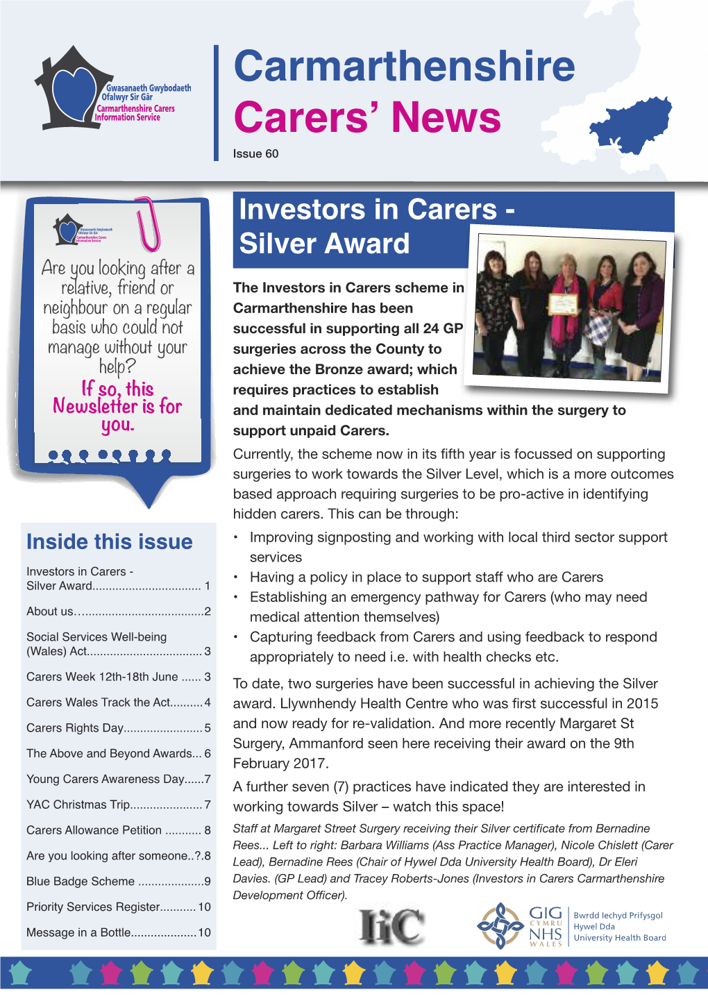 Carmarthenshire Carers' News