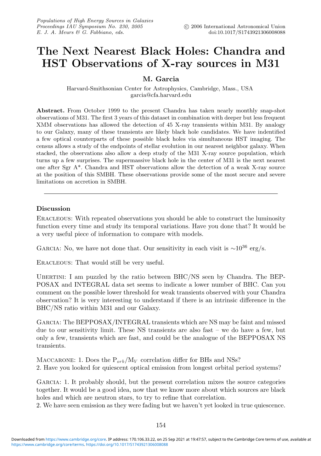 The Next Nearest Black Holes: Chandra and HST Observations of X-Ray Sources in M31 M