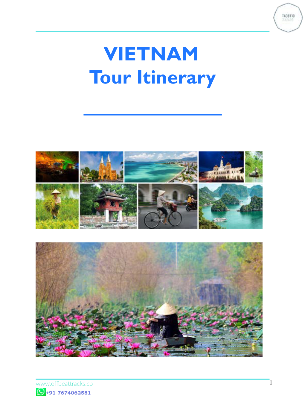 VIETNAM Tour Itinerary