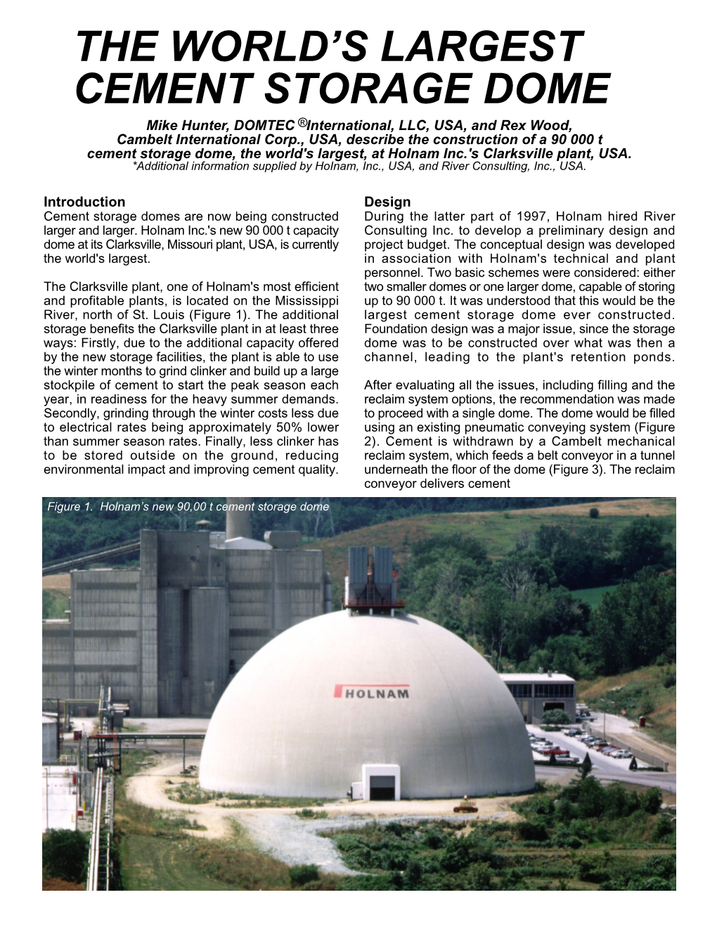 The World's Largest Cement Storage Dome