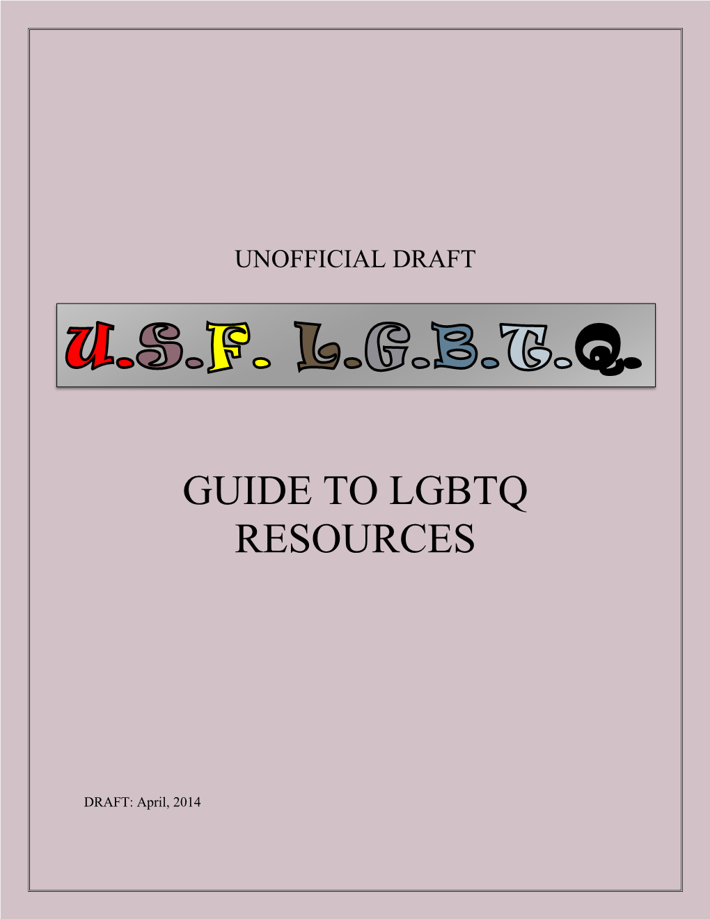 Guide to Lgbtq Resources