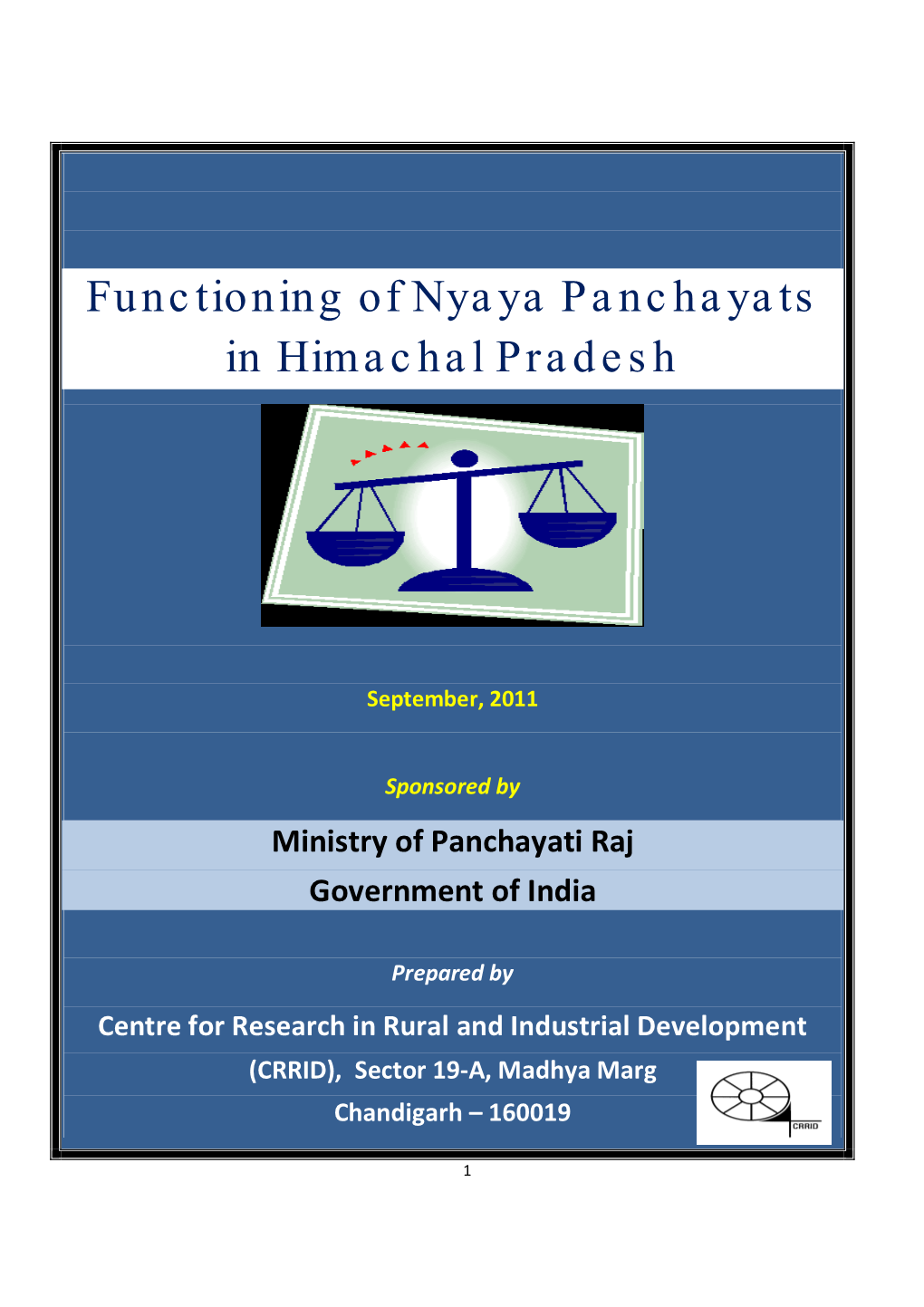 Functioning of Nyaya Panchayats in Himachal Pradesh