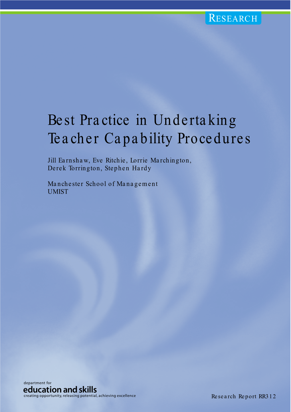 Best Practice in Undertaking Teacher Capability Procedures