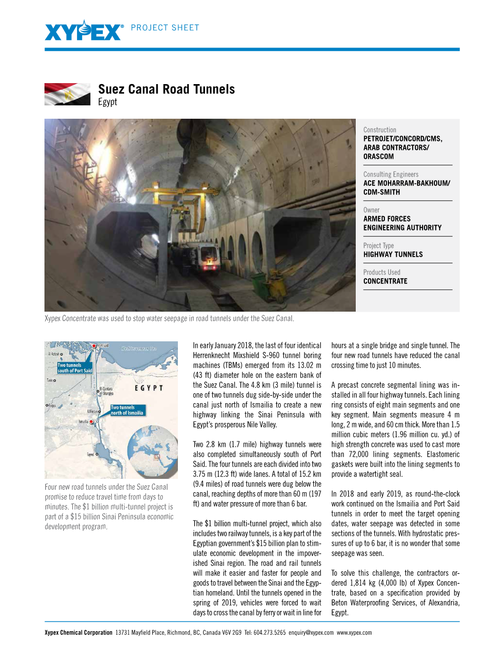 Suez Canal Road Tunnels Egypt