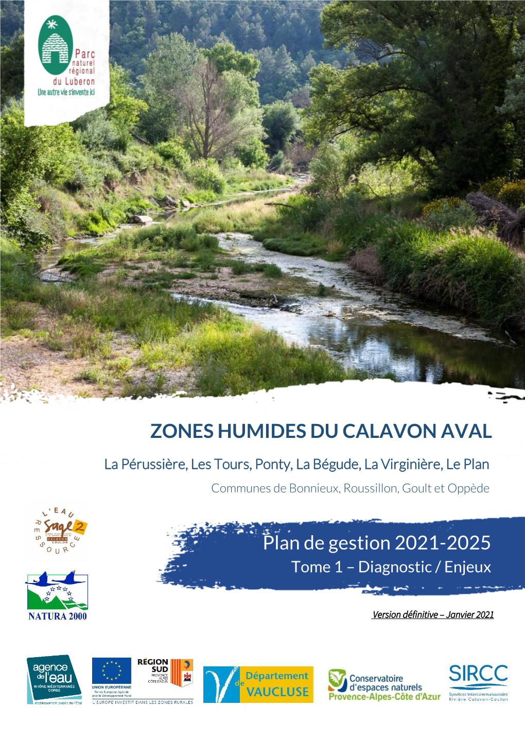 ZONES HUMIDES DU CALAVON AVAL Plan De Gestion 2021-2025