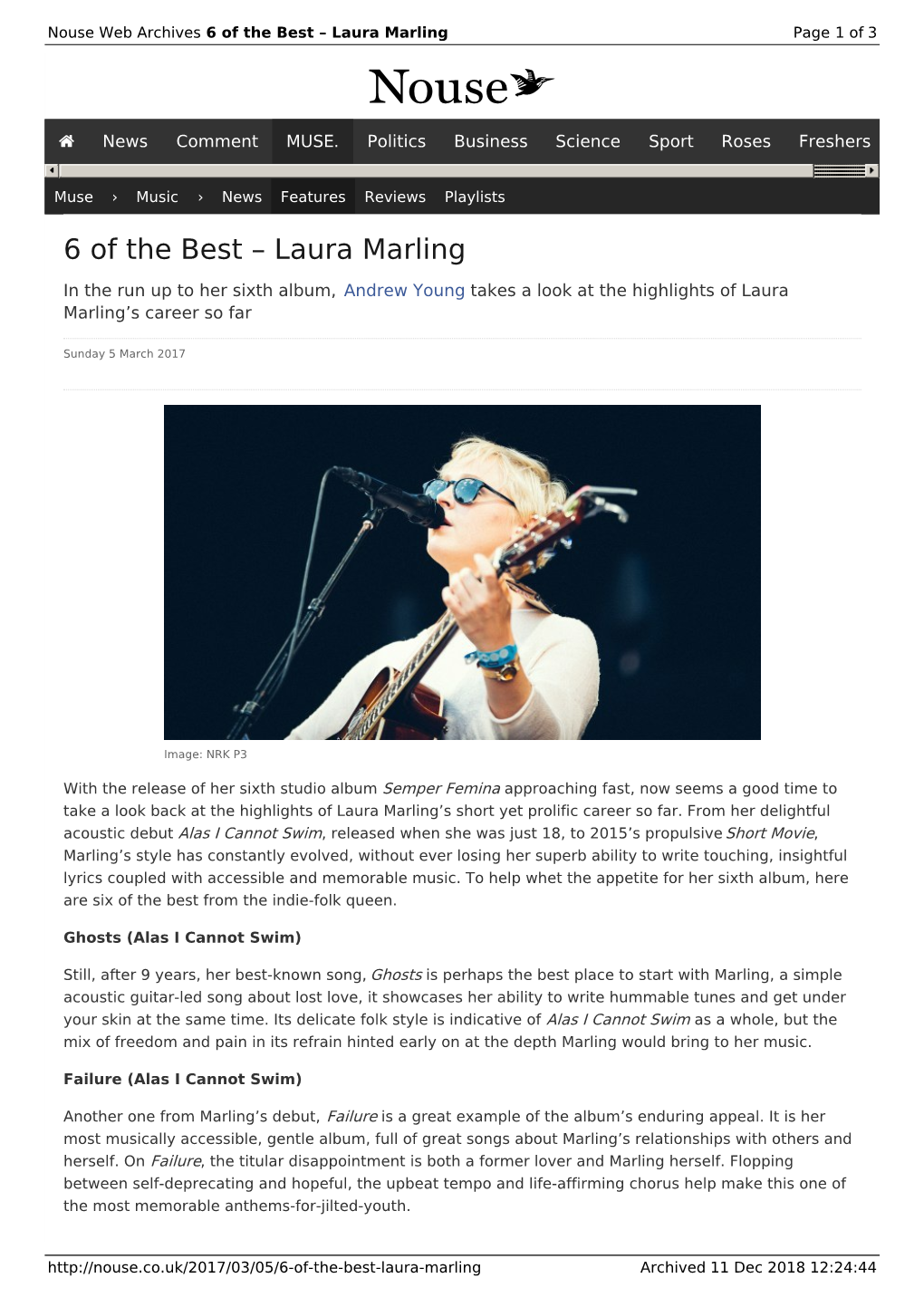 6 of the Best – Laura Marling | Nouse