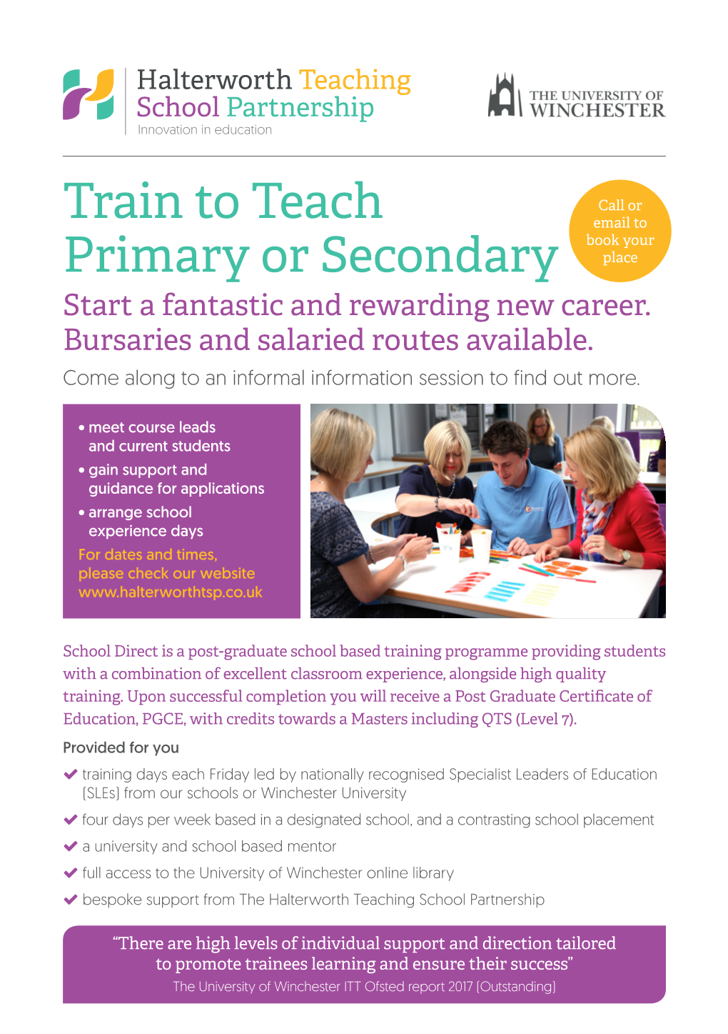 Train to Teach Primary Or Secondary