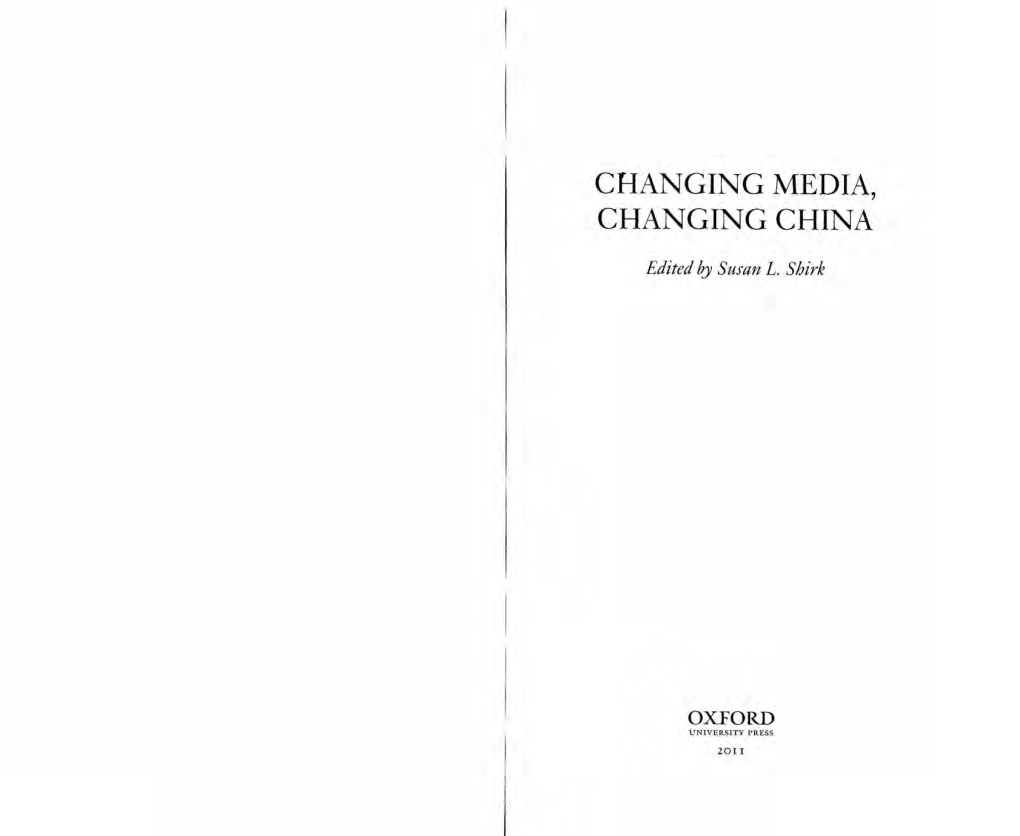 Bandurski (In Changing Media Changing China)