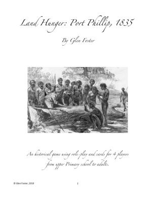 Land Hunger: Port Phillip, 1835