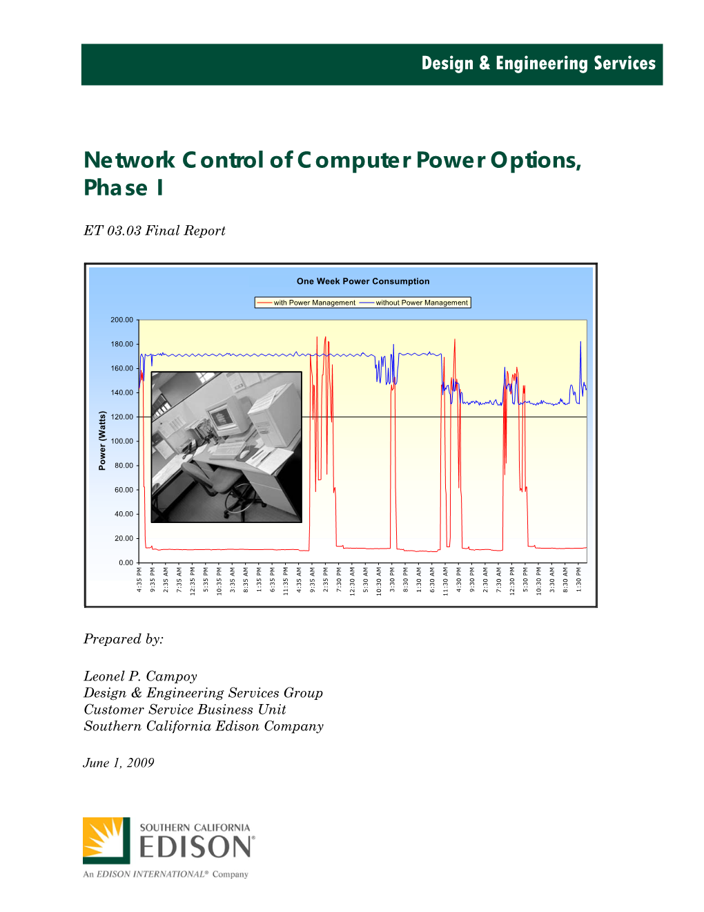 Network Control of Computer Power Options, Phase I