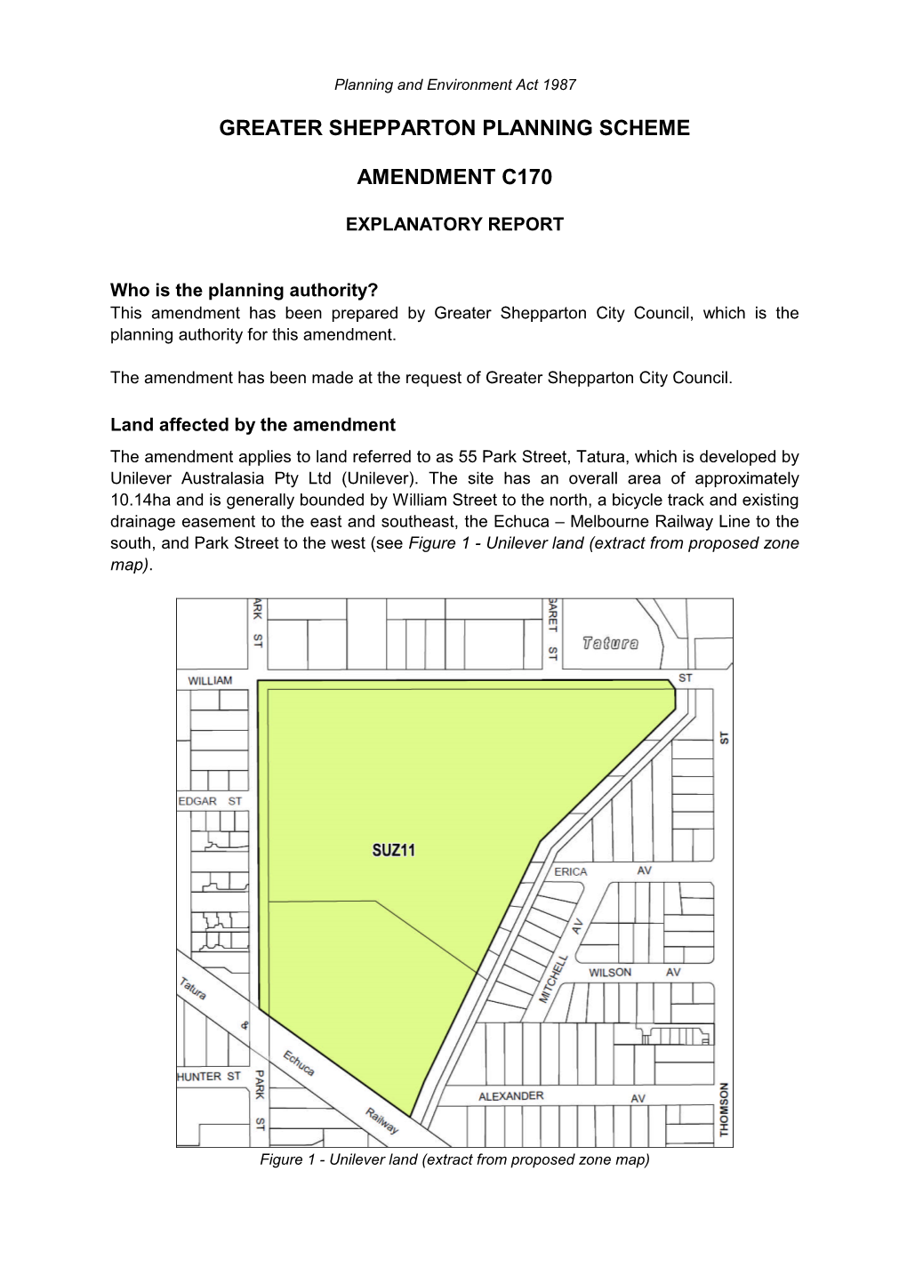 Greater Shepparton Planning Scheme Amendment C170