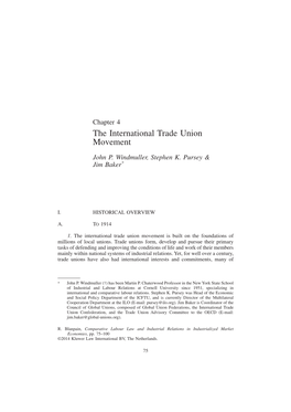 The International Trade Union Movement