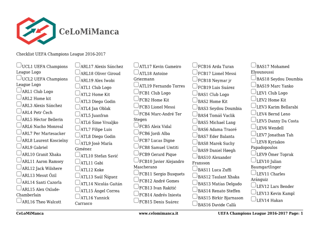 PDF Numbers and Names