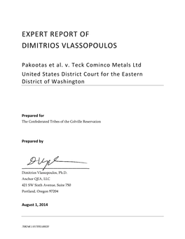 Expert Report of Dimitrios Vlassopoulos