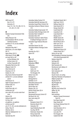 491 INDE X 4WD Travel 471 Hire 213, 471 Itineraries