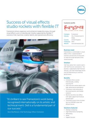 Success of Visual Effects Studio Rockets with Flexible IT