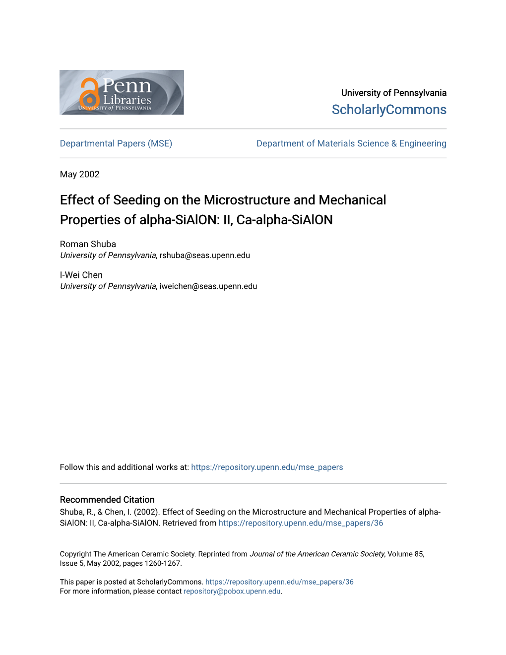 Effect of Seeding on the Microstructure and Mechanical Properties of Alpha-Sialon: II, Ca-Alpha-Sialon