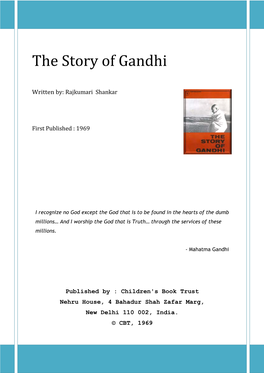 The Story of Gandhi.Pdf