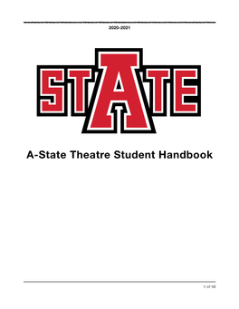 Theatre Student Handbook