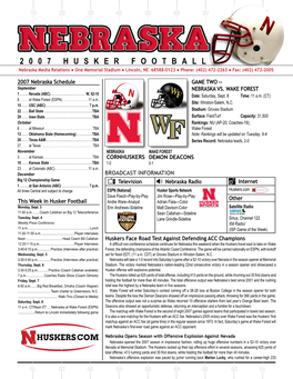 2 0 0 7 Huskerfootball