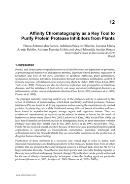 Affinity Chromatography As a Key Tool to Purify Protein Protease Inhibitors from Plants