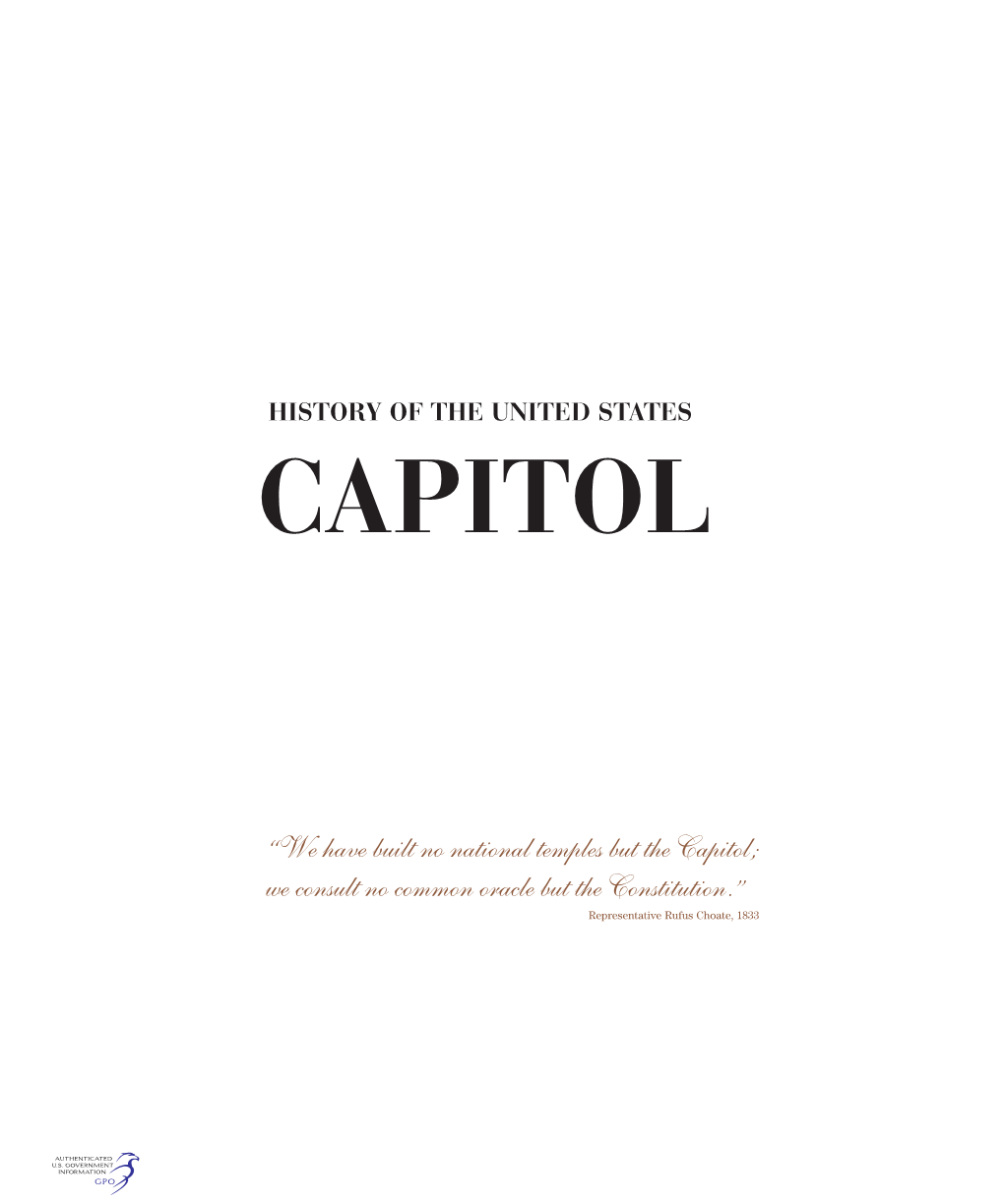 History of the United States Capitol