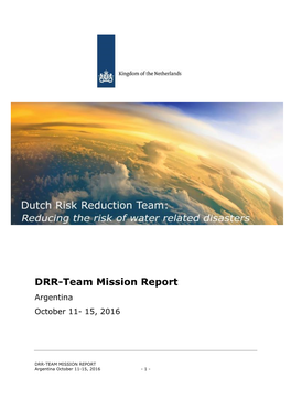 DRR-Team Mission Report Argentina October 11- 15, 2016