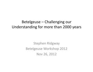 Betelgeuse – Challenging Our Understanding for More Than 2000 Years