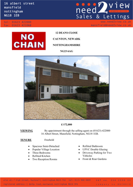 12 Deans Close Caunton, Newark