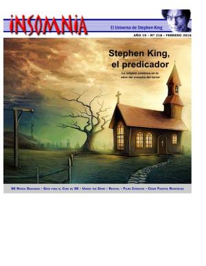 Stephen King, El Predicador La Religión Cristiana En La Obra Del Maestro Del Terror