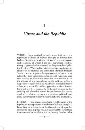 Virtue and the Republic