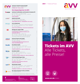 Tickets Im AVV Alle Tickets, Alle Preise!