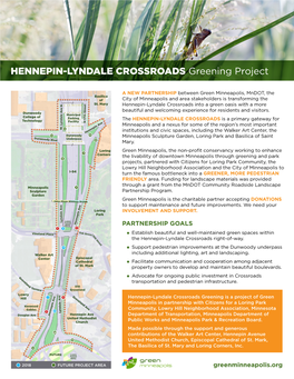 HENNEPIN-LYNDALE CROSSROADS Greening Project