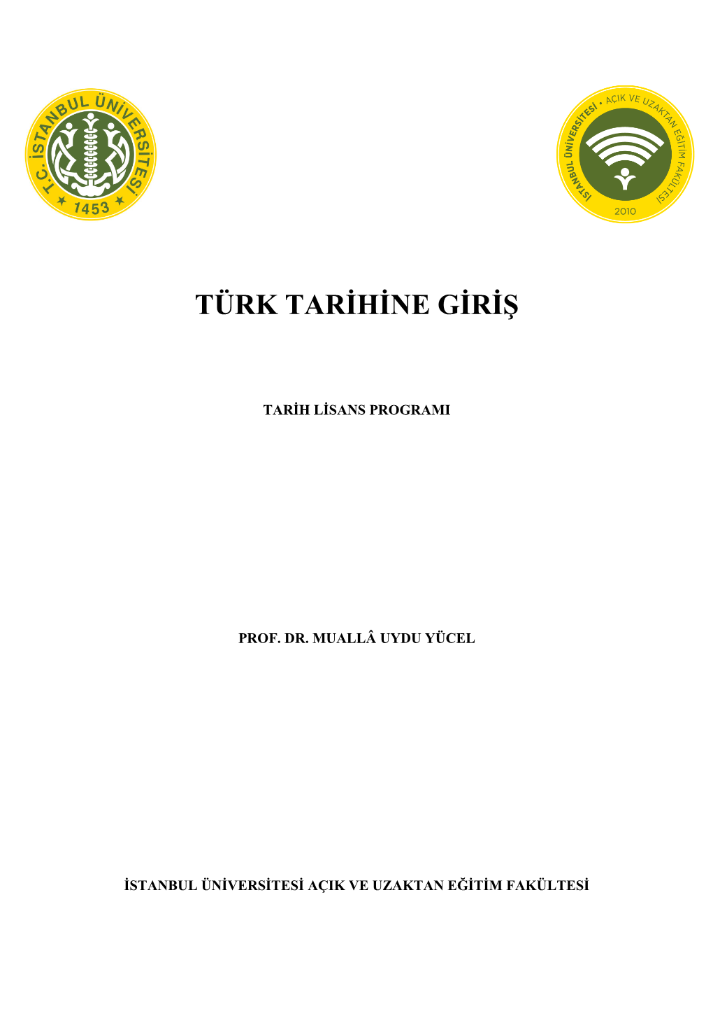 Türk Tarihine Giriş