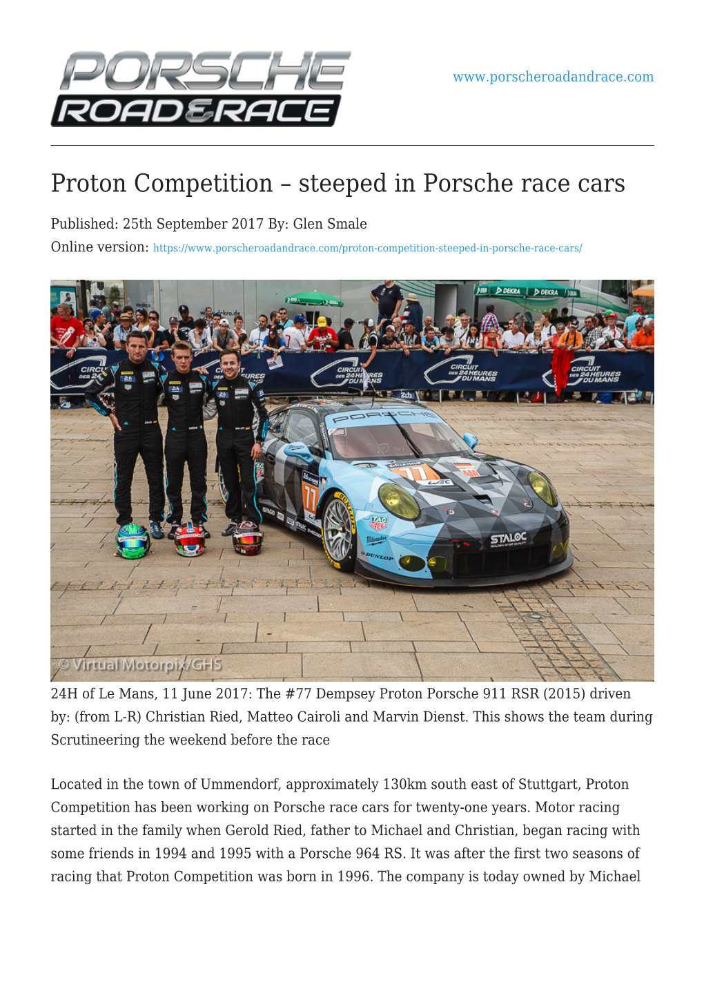 Proton Competition – Steeped in Porsche Race Cars