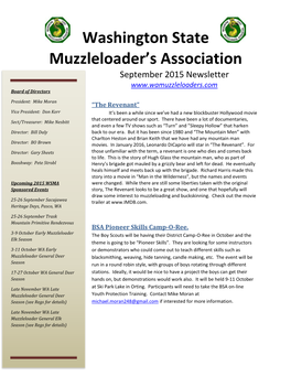 Washington State Muzzleloader's Association