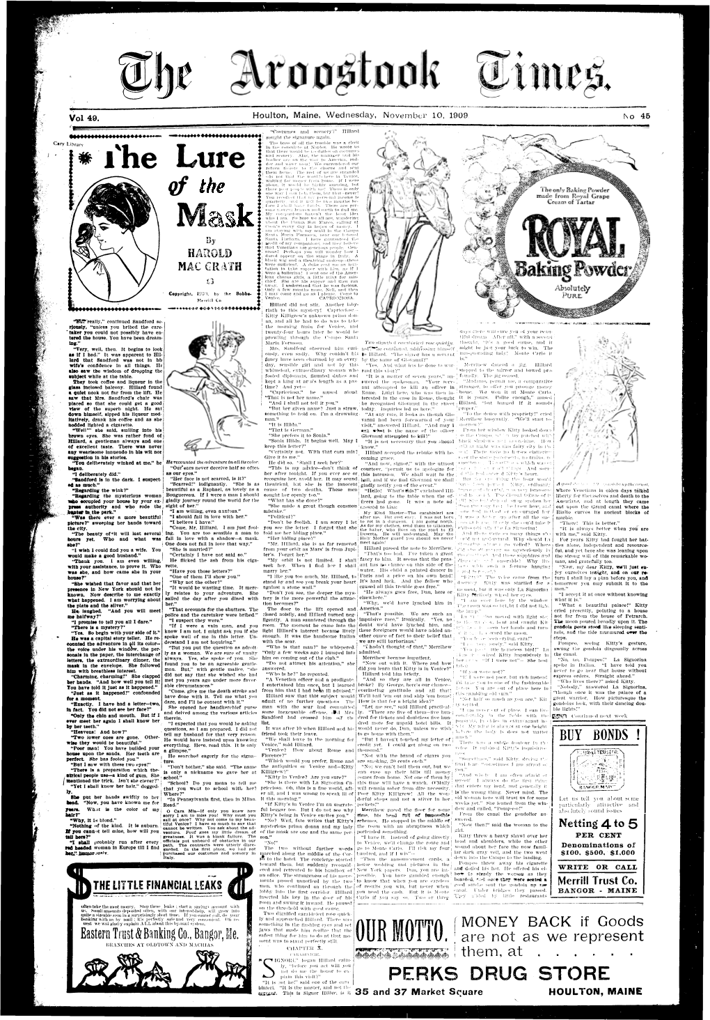 The Aroostook Times, November 10, 1909