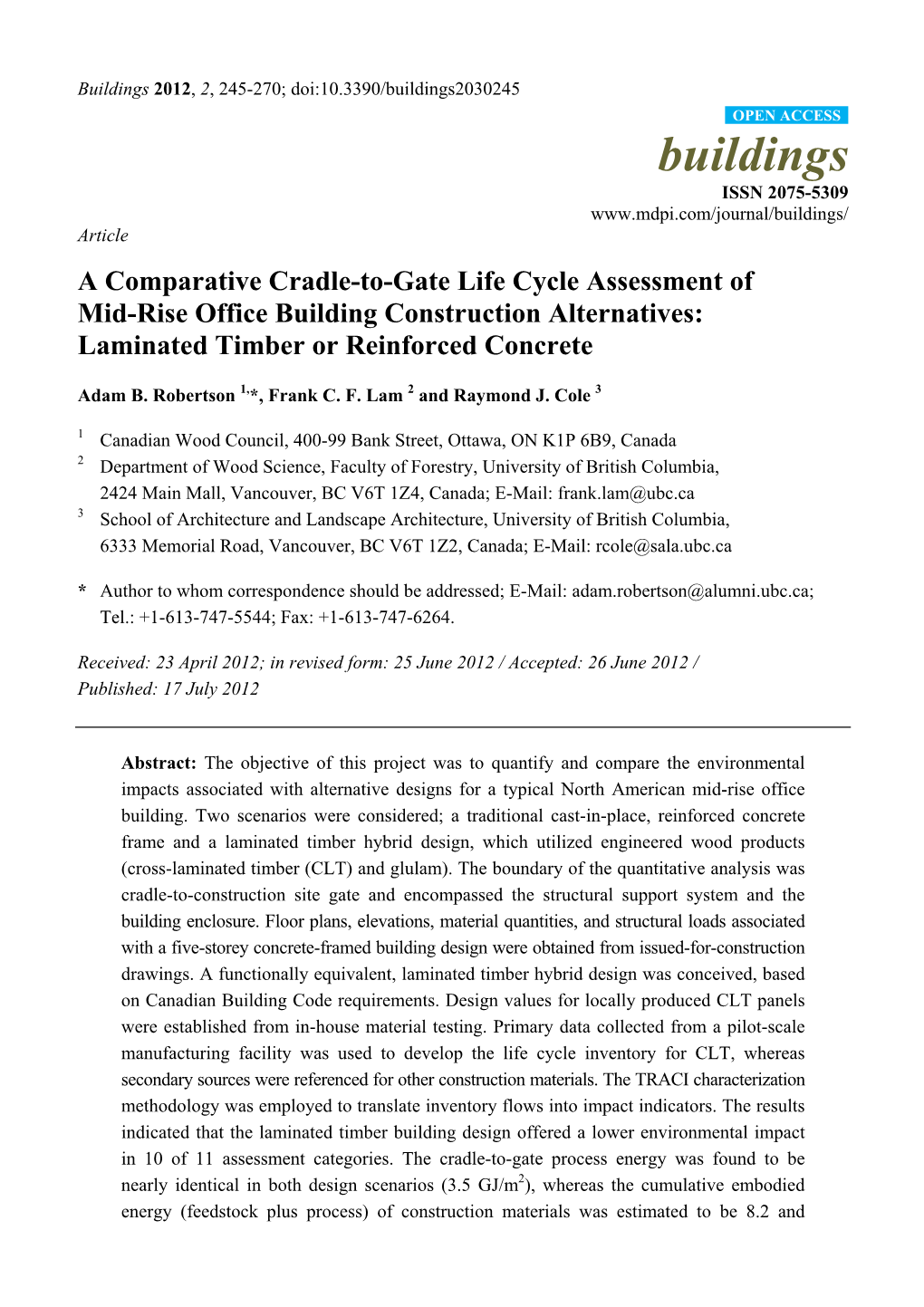 Life Cycle Assessment Of Quayside Crane A Case Study In China