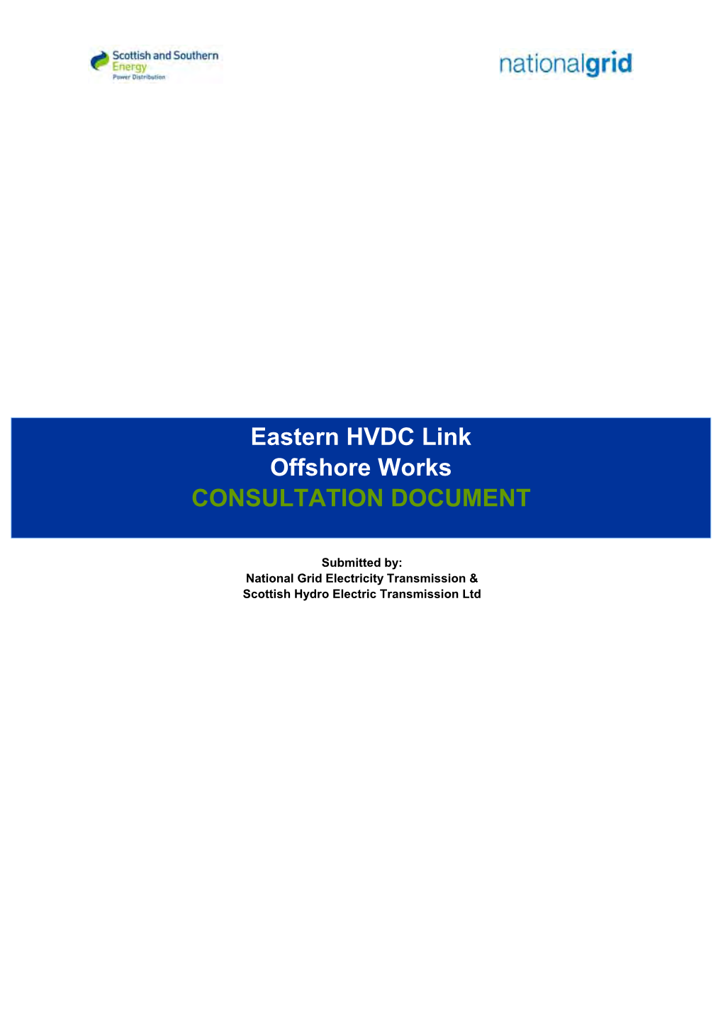 Eastern HVDC Link Offshore Works