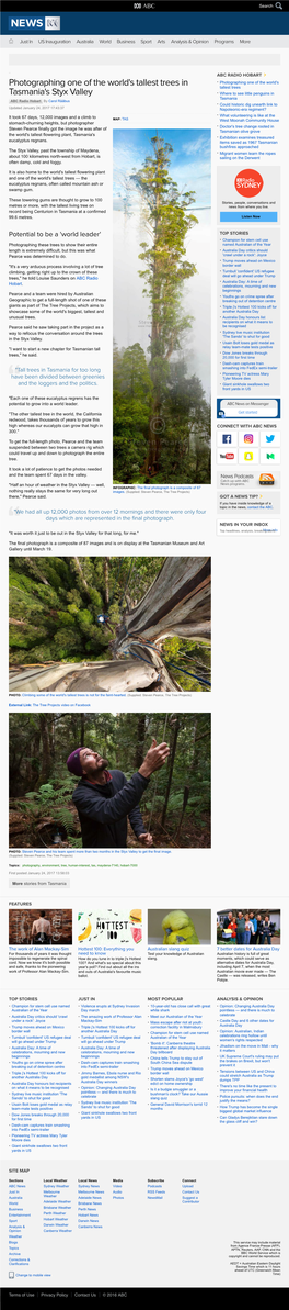 Photographing One of the World's Tallest Trees in Tasmania's Styx