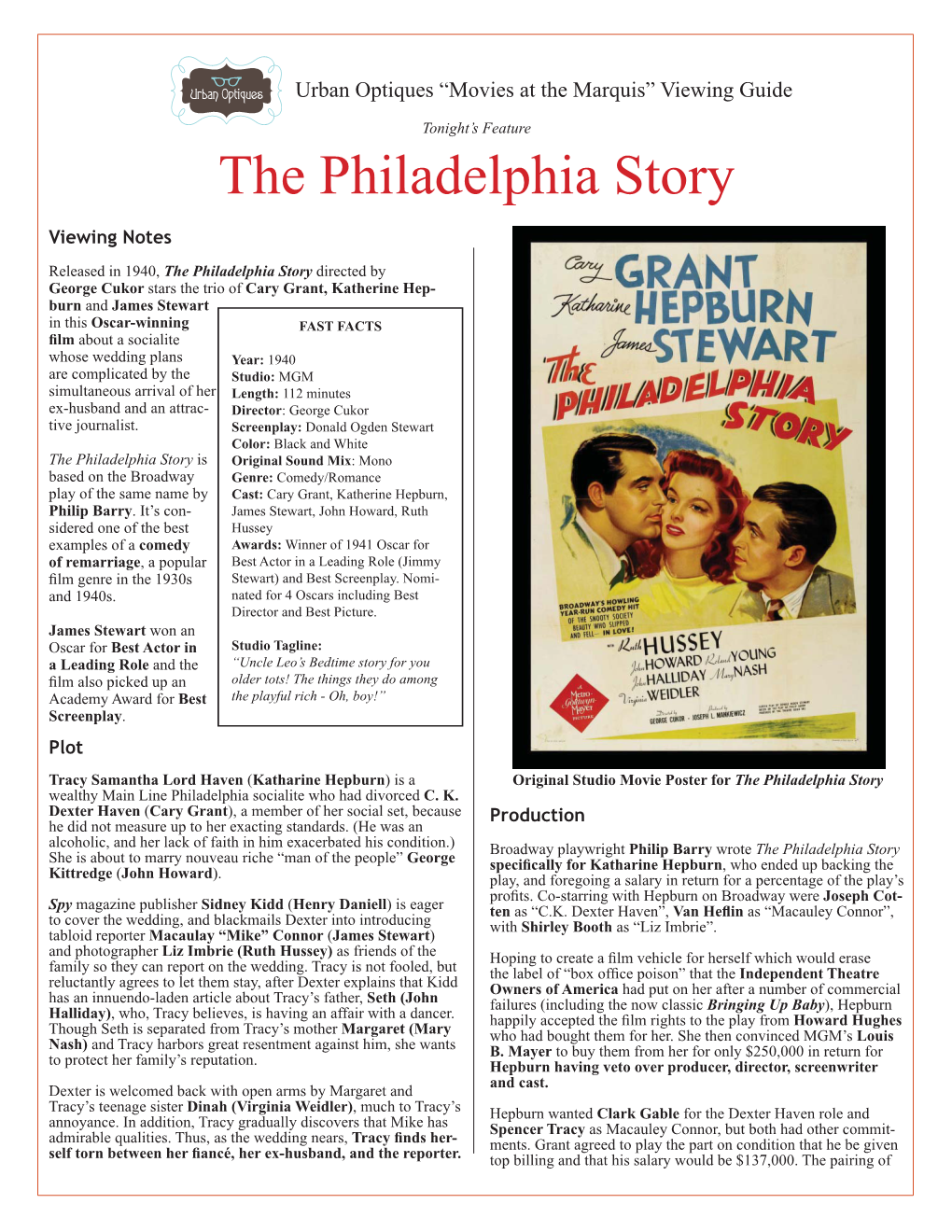 The Philadelphia Story