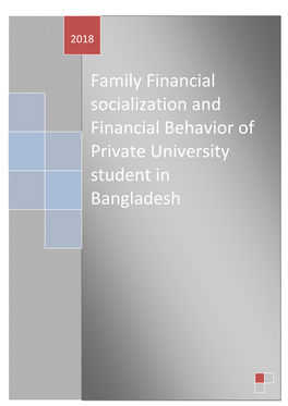 Family Financial Socialization and Financial Behavior of Private