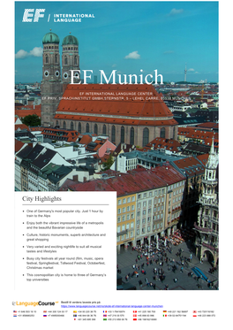 EF International Language Center, Munich